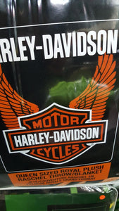 Couverte " Harley Davidson " pour lit queen et double